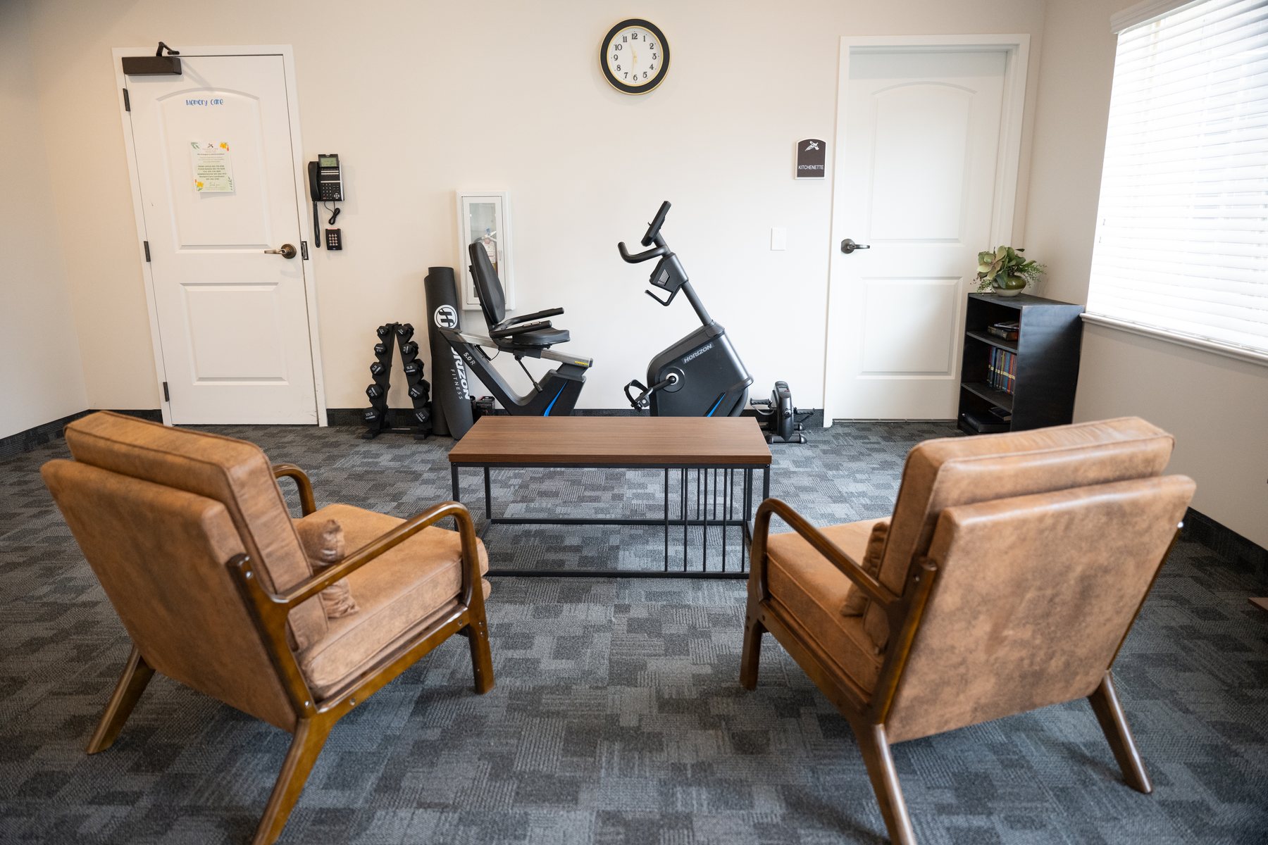 Fitness room at Pheasant View Assisted Living