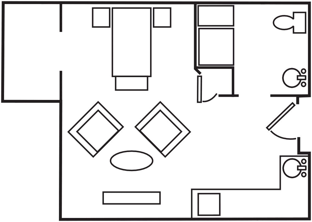 Example floor plan at Pheasant View Assisted Living