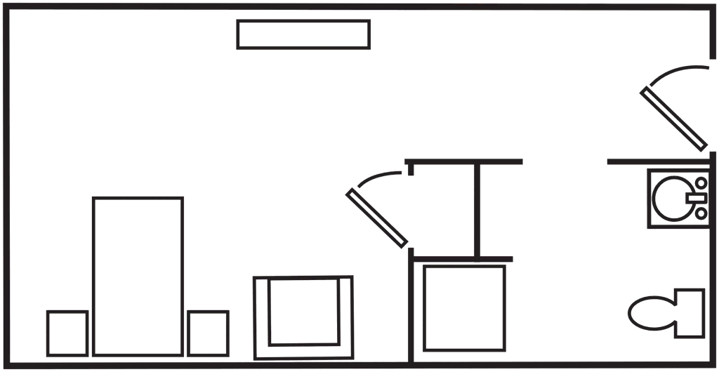 Resident room layout