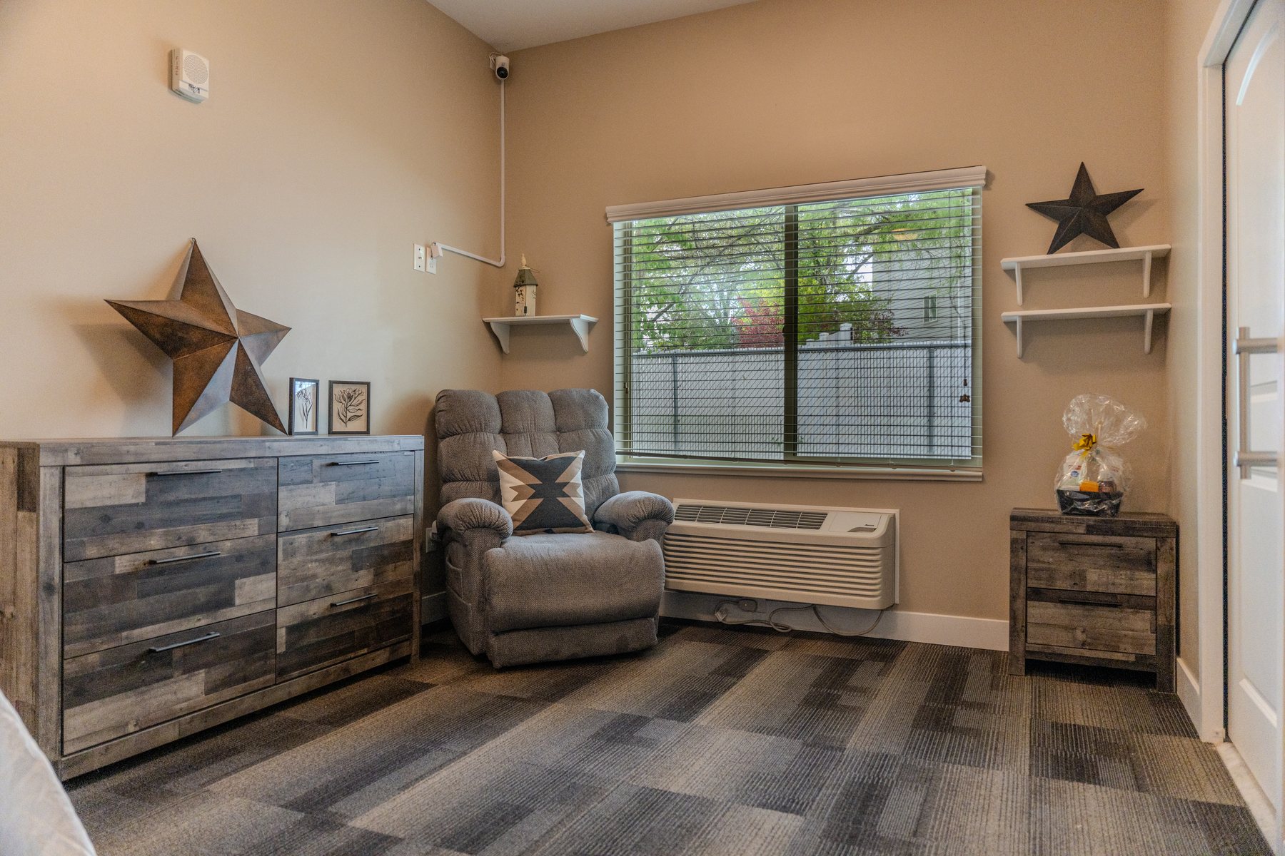 Private bedroom at Pheasant View Assisted Living